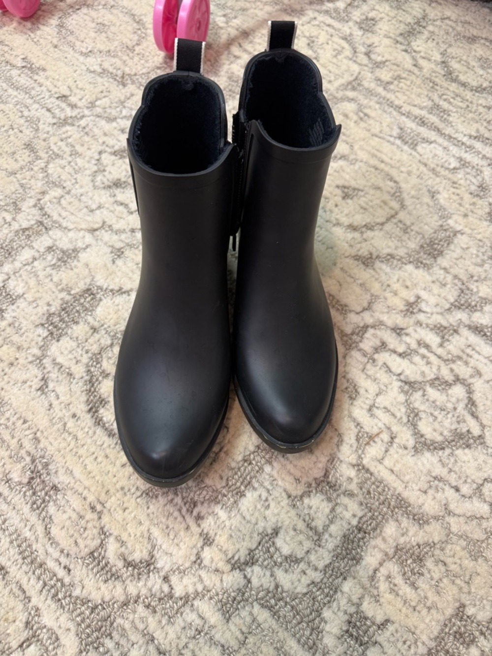 Lucky Brand Black Ankle Rain Booties